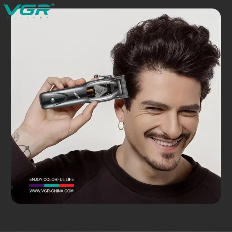 VGR 653 Original Hair Clipper Professional Hair Trimmer Beard Haircut 9000 RPM High Performance Adjustable Hair Cutting Machine Barber Clipper for Men