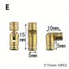 10Pcs Copper Barrel Hinges Cylindrical Hidden Cabinet Concealed Invisible Brass Hinges For Jewelry Box Case Furniture Hardware