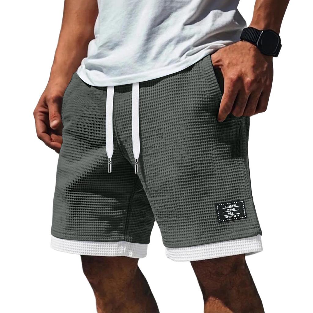 Pantaloncini Casual da Uomo con Coulisse Tessuta