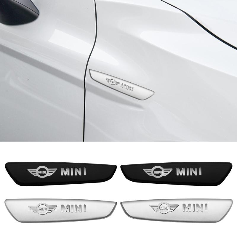 2Pcs 3D Metal Car Body Badge Stickers Trunk Emblem Decals Auto Accessories For MINI WORKS One Cooper JCW R60 R59 R58 R57 R56 R55