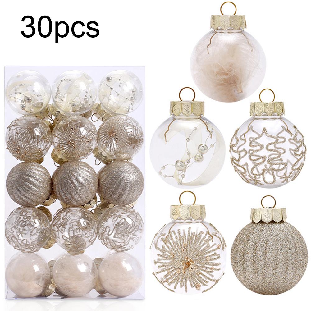 6cm Christmas Baubles Lightweight Design Plastic Material Unique Styles Versatile Applications Festive Events For Christmas Tree