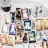 10/30/78pcs Cute INS Cartoon Cat Tarot Card Stickers Creative Aesthetic Sticker Suitcase Laptop Phone Graffiti Decals Kids Toy