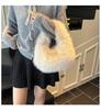 Korean Style Winter Plush High-End Women's Mini Clutch Handbag