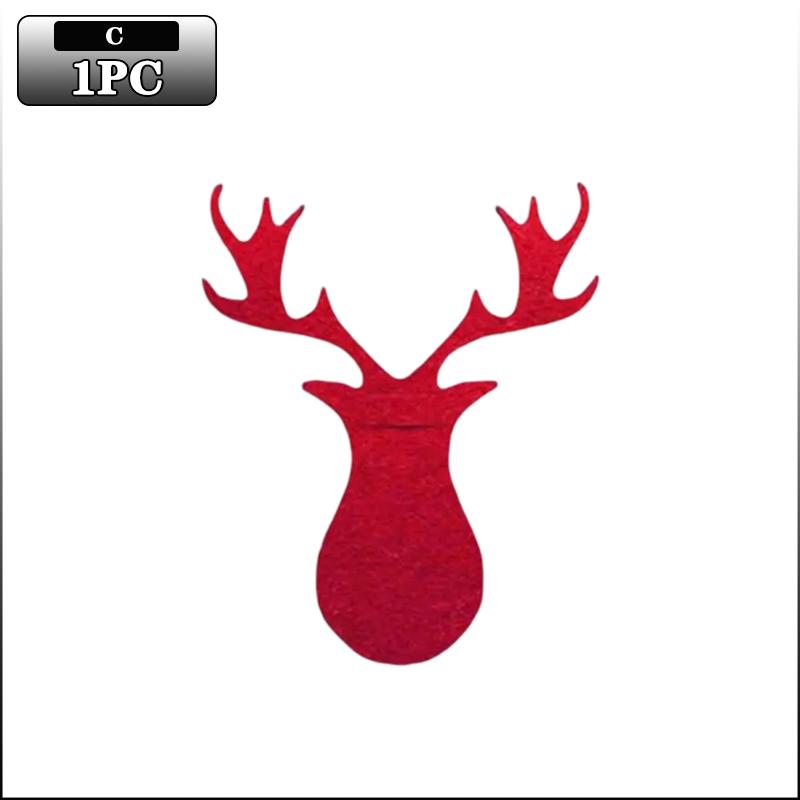 

Christmas Tree Cutlery Holder Felt Fork Spoon Bag Set Festive Tableware Organizer for Holiday Dinner Party Table Decoration