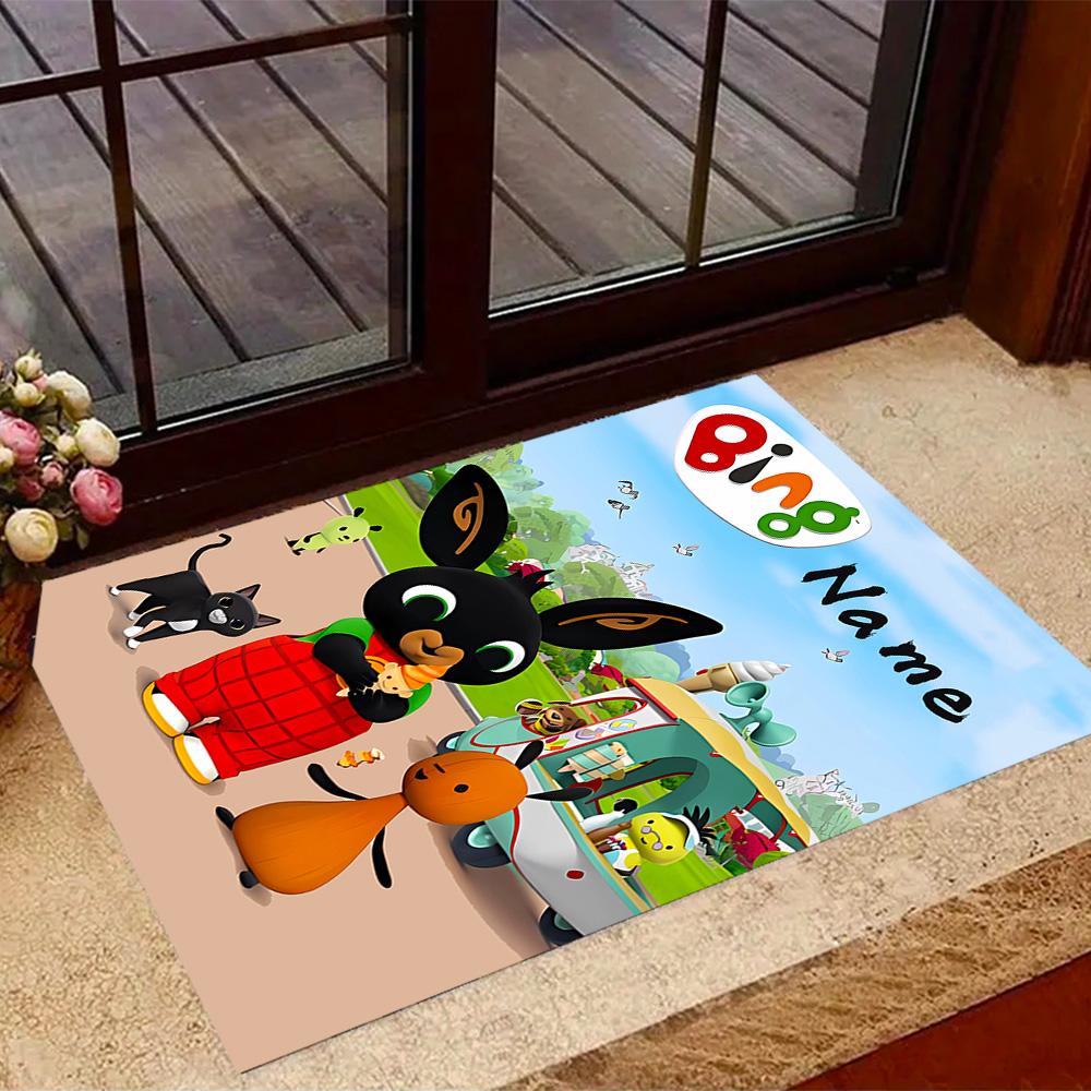 Friends Adventure Customize Your Name Floor Mat Design for Living Rooms Balcony Playrooms Kitchen Antislip Carpet Anime Office Decor Spiritual Gift