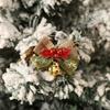 Mini Christmas Bows - Red & Green Holiday Decorations, Glossy Accent Center, Year-Round Use for Halloween, Thanksgiving, New