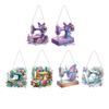 2pcs Sewing Machine Theme 2D Flat DIY Diamond Art Pendant Special Shape Diamond Painting Set Window Hanging Art for Home Decor