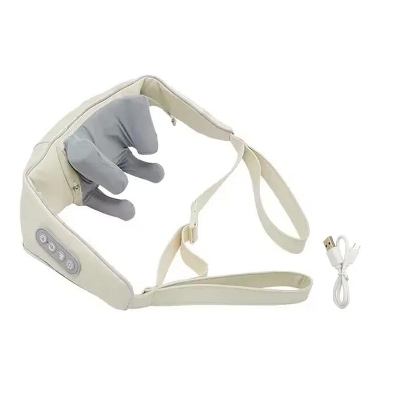 

Здоровье Шея Плечи Разминание 3D Массажная Подушка Спина Расслабление Мышц Массажная Шаль Беспроводной Электрический Массажер для Шеи