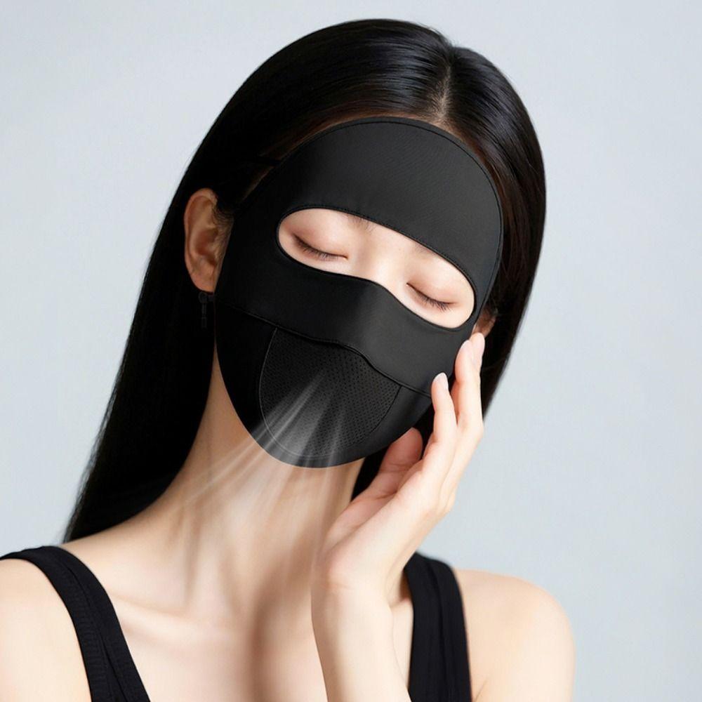 Summer Ice Silk Mask Face Mask Face Cover Thin Face Gini Mask  Riding
