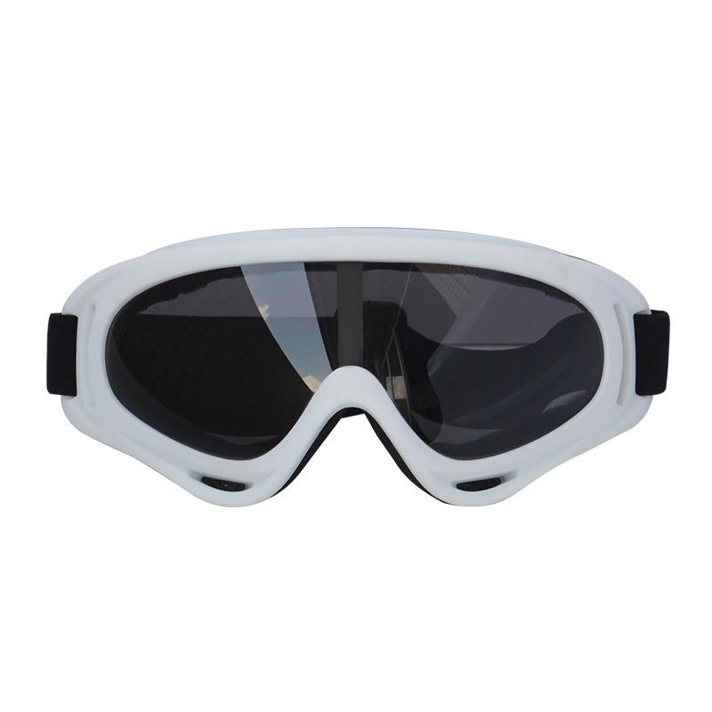 

Color frame x400Silver-gray goggles, motorcycle off-road glasses, cycling glasses, snow goggles, ski windproof goggles White Frame Gray Piece