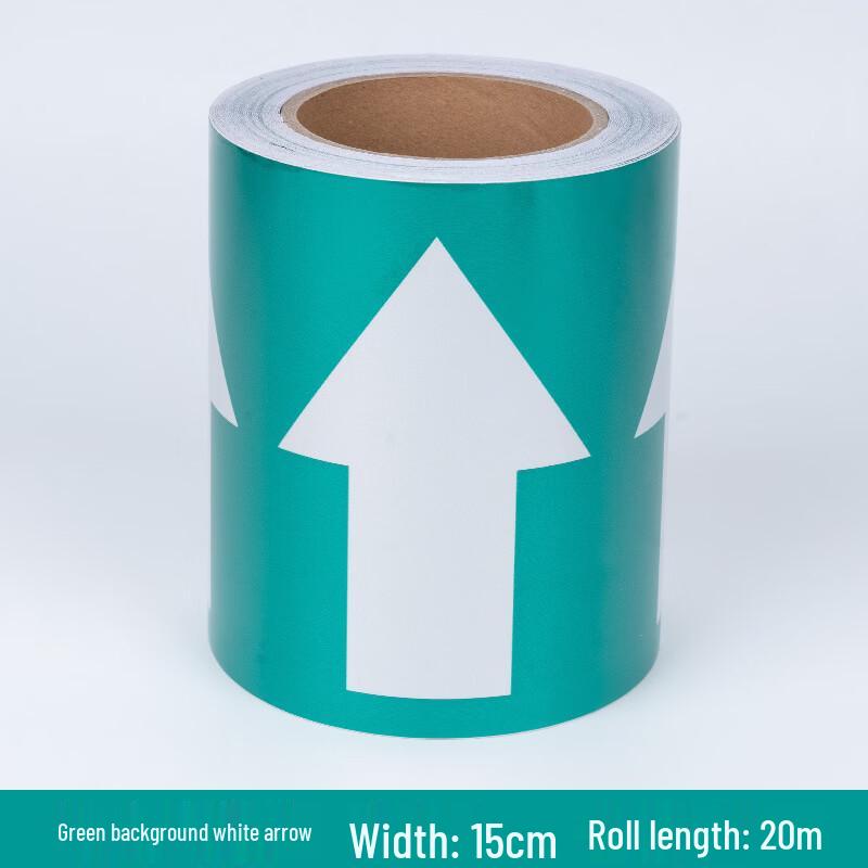 DAXTE Reflective Pipe Flow Direction Arrow Film