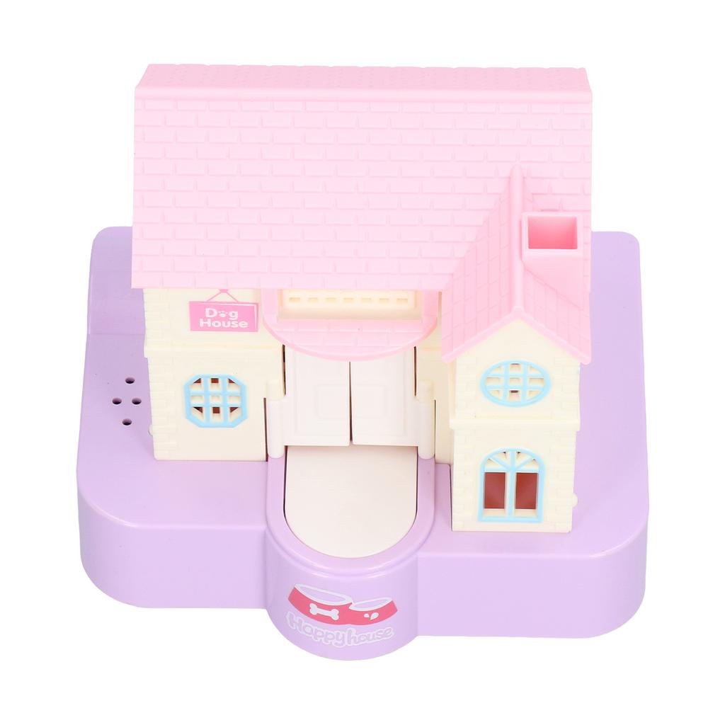 Doghouse Money Saving Box Automatic Coin Swallowing with Light Music Effects Toy Gift for