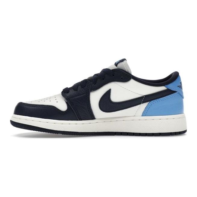 Air Jordan 1 Retro Low OG GS Obsidian UNC Kids Sneakers Blue University-Blue Sail CZ0858-400
