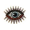Lightweight Zinc Alloy Statement Pin Intricate Evil Eyes Charm And Crystal Embellishments Eleant Brooch Accessory