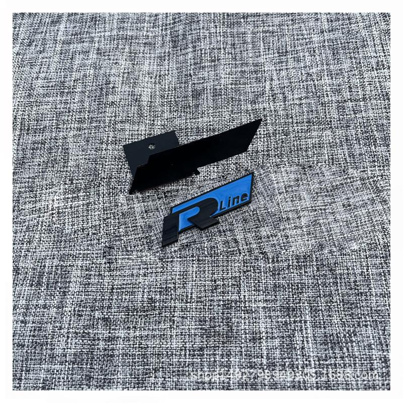 BPI1 2025 Hot R Rline Metal Car Front Grill Trunk Sticker Accessories For Volkswagen VW GTI Polo Golf MK8 Lamando Passat Magotan Tigu Ly2