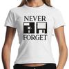 Never Forget Geek Gamer Nerd Retro Floppy Disk Disk Funny T-Shirt Women