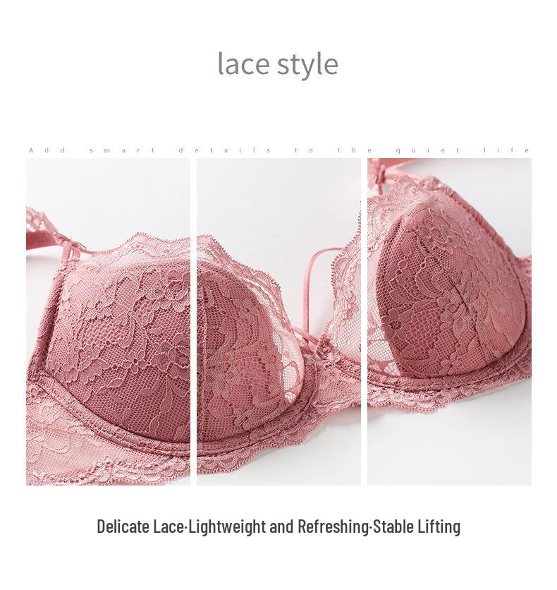 Cross-Border Lace Cotton Bra Set: Sexy, Plus Size, Anti-Sagging Support