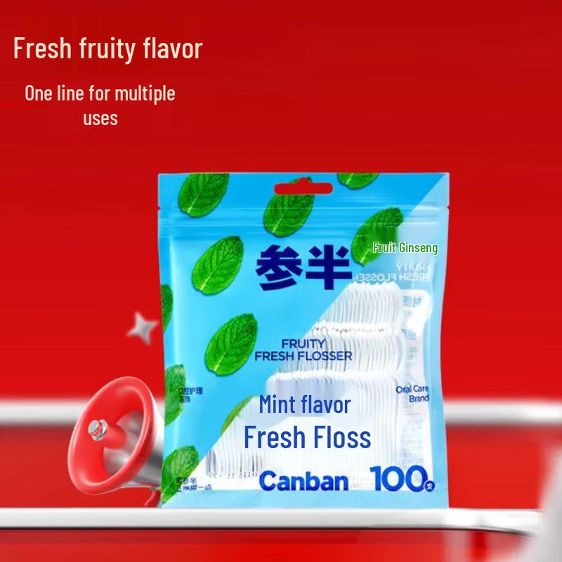 

Half-Fruit Flavored Dental Floss