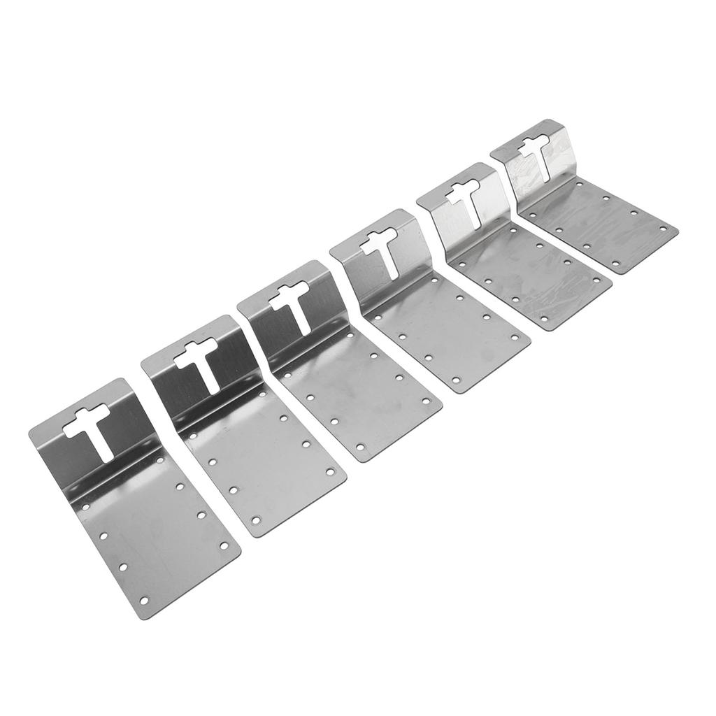 6PCS T Post Bracket 3 Inch Heavy Duty Carbon Steel Vertical Mounting T Post Corner Brace Target