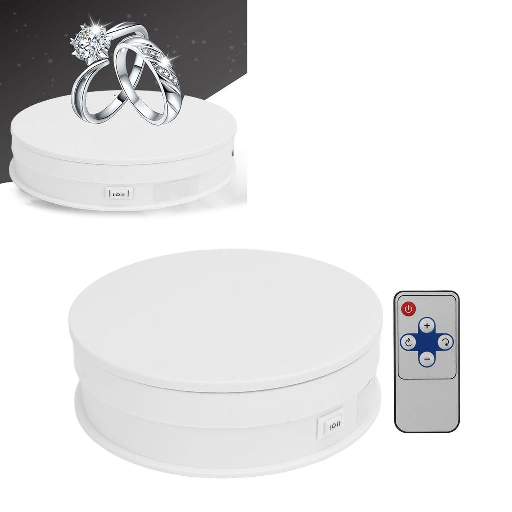 Still Turntable 15cm Remote Control Speed Electric Rotating Turntable Display Stand Photography Video Shooting Props