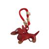 Mini Dachshund Dog Keychain Braided Lanyard Car Key Accessories  Women