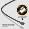 High Efficiency 4Pin Splitter HUBFor Computer Case Fan Supporting Multiple 4Pin Fan High Durability