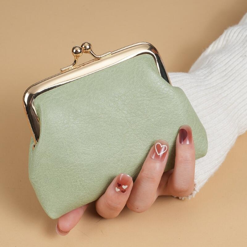 Portable Travel Mini Leather Coin Purse Coin Case Pouch