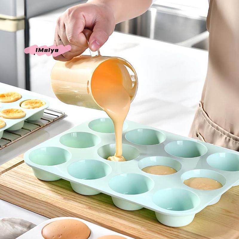 Silicone Baking Mold 12/24 Holes 3D Bakeware round Sphere Chocolate Mold Cupcake Pan DIY Muffin Cake Kitchen Tools