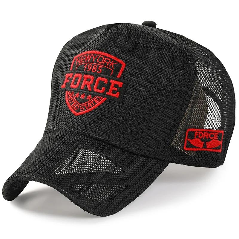 Large Size 63cm Breathable Baseball Caps for Men Summer Mesh Caps High Top Outdoor Sun Hats Man Sports Trucker Snapback Cap