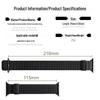 For Apple iWatch 8/9: Mountain Texture Magnetic Loop Silicone Band S11