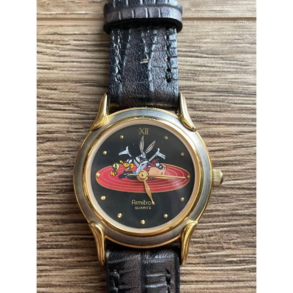 Used Rare Unused Armitron Bugs Bunny Daffy Duck Tweety Watch