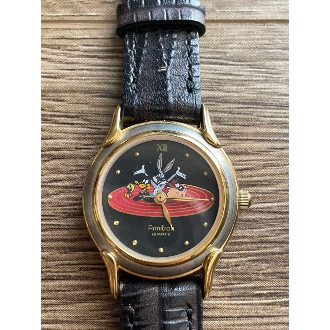 Used Rare Unused Armitron Bugs Bunny Daffy Duck Tweety Watch