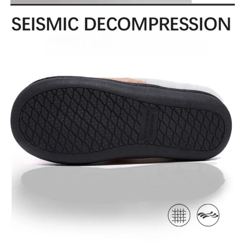 Winter Warm Slipper Women Fluffy Fur Plush Indoor Lazy Female Thermal Furry Home House Fuzzy Shoe Flat Flip Flop Male Men Ladies