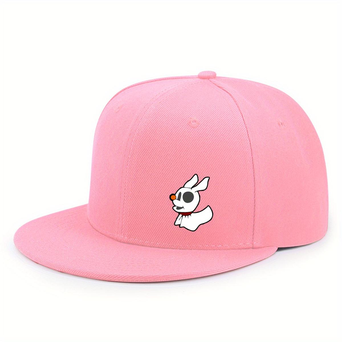 New Must-have Sun Protection Hat for Men and Women, American Trendy Flat Brim Hip-hop Hat розовый