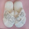 Women's Plush Velvet Furry Wedding Indoor Slippers