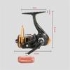 800 Size Mini Fishing Reel Bass Pike Shrimp Folding Rocker Micro Small Spinning Wheel Accessories Carp Fishing