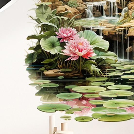 Wall Sticker Double Sided Floral Window Decals Clear Pattern Wildflower Grass Decals Doors Windows