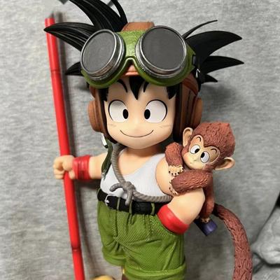 16cm Dragon Ball Son Goku Action Figure Statue Anime Collection Model Toy Gift Monkey Kid PVC for Round Sensory Compression Bouncy Durable Elastic