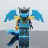 Dragon Form Two-Color Injection Molded Building Block Figure Set - Compatible Educational Toy for Boys