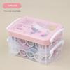 30Pcs Craft Spools Diy Sewing Tool Kit Portable Three Layer Large Capacity Home Needlework Sewing Box
