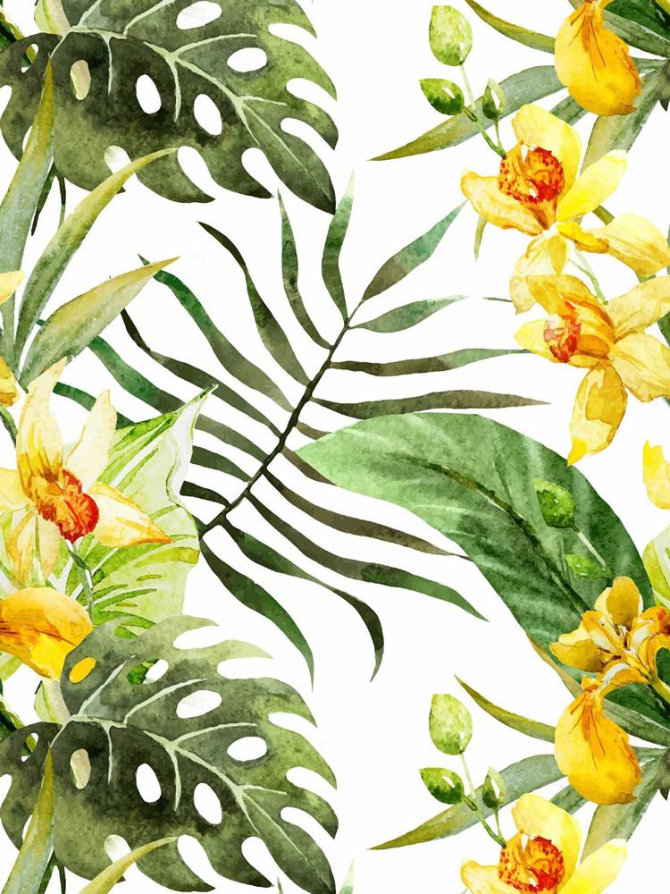 

1pc Forest Peel And Stick Floral Wallpaper Palm Banana Leaf Design Removable Waterproof White/Green/Yellow Boho Home Decor 2mx45cm(78.7x17.7in) лист