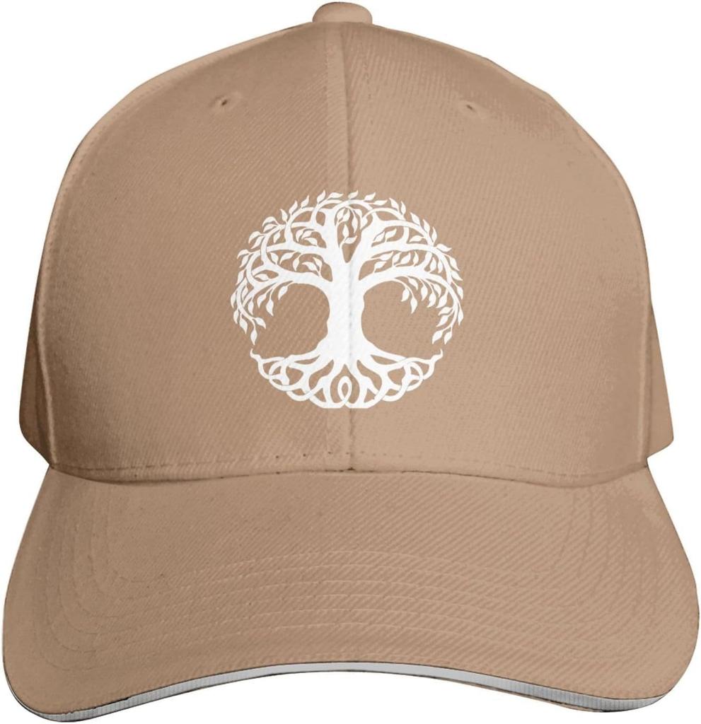 Celtic Tree of Life Baseball Cap Polyester Adjustable Curved Brim Casual Dad Hat for Adults