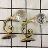 2Pcs Curtain Hook Hook Holder Home Decor Curtain Tie Window Accessories Fashion Wall Mounted Crystal Holdback European Style