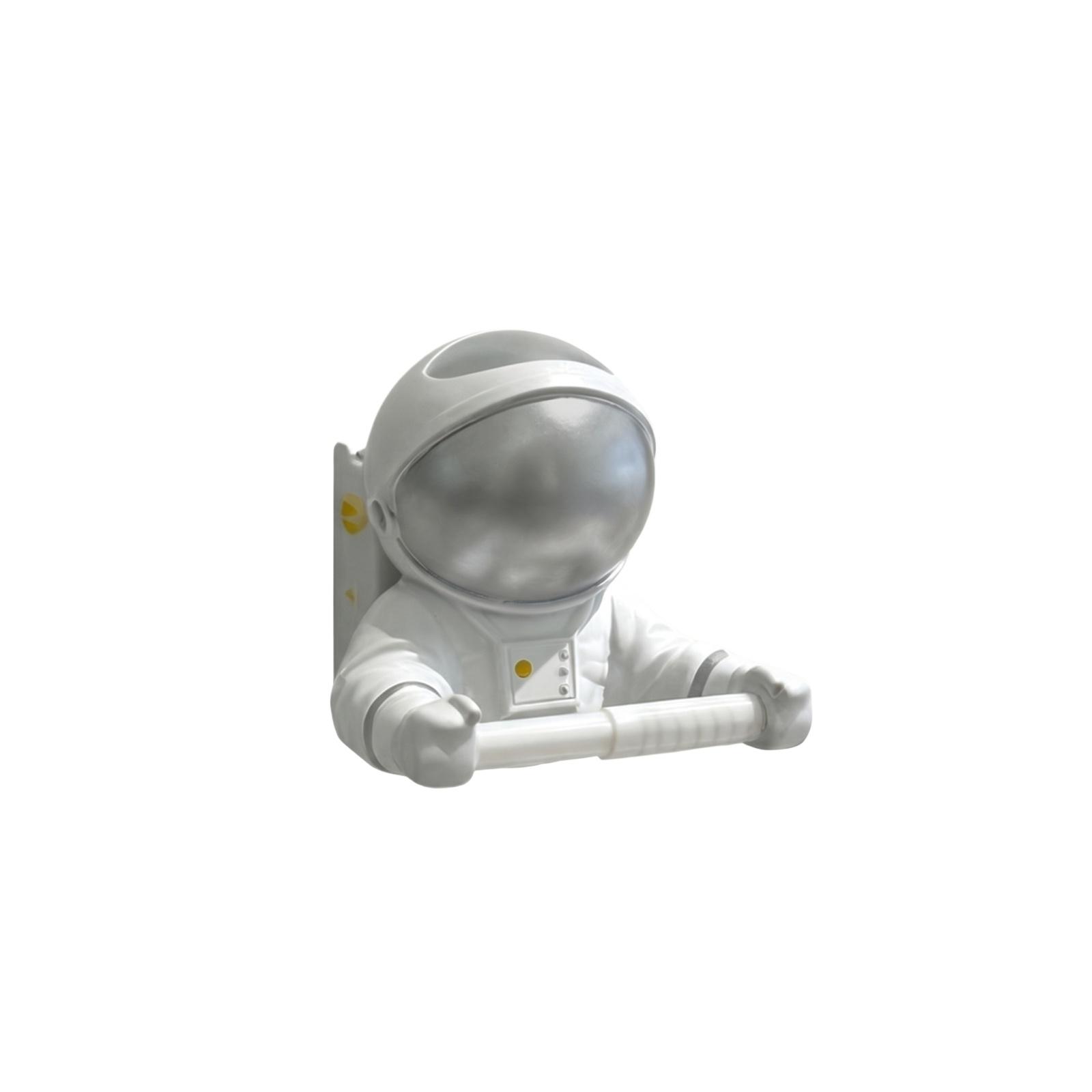 

Creative Astronaut Design Tissue Holder Wall Mounted Paper Towel Dispenser Space Theme Home Bathroom Kitchen Storage Rack Organizer one size срібний