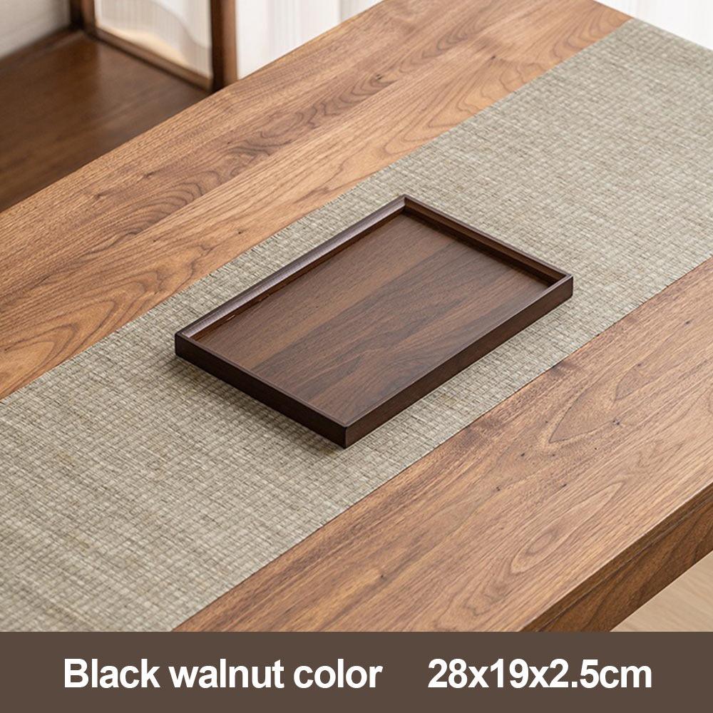 Retro Style Food Storage Trays Natural Bamboo Dessert Pallet Decorate Tray Wooden Tray  Bathroom