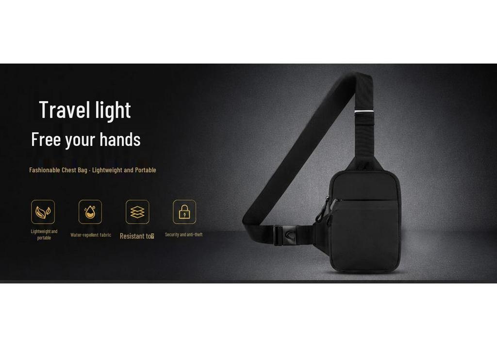 Men's High-End Waterproof Chest Phone Bag – Compact, Stylish, Multi-Functional for Outdoor Sports & Fitness