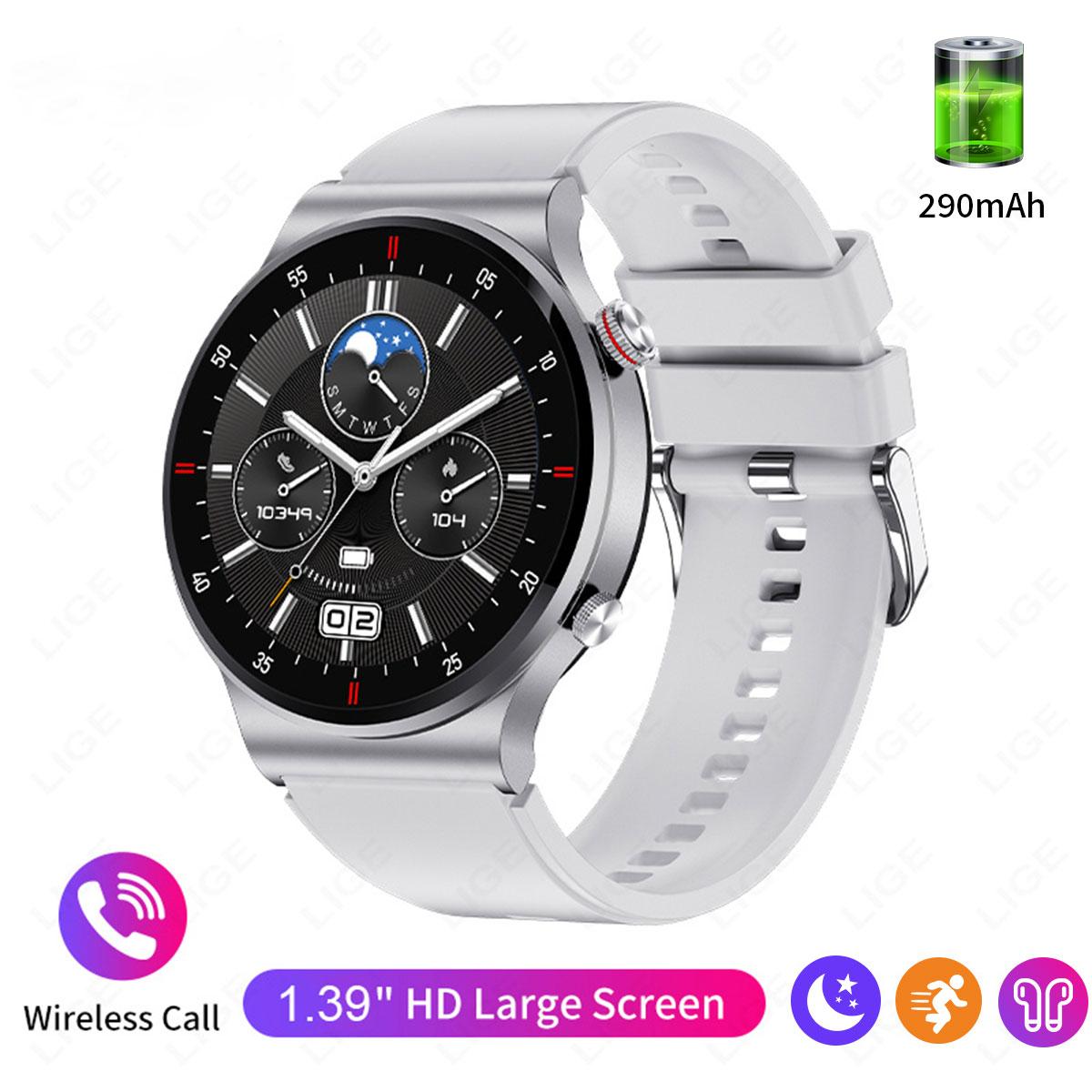 

Умные часы для спорта на открытом воздухе, мужские, 1,85 дюйма, AMOLED-экран, определение состояния здоровья, водонепроницаемые, Bluetooth-звонки, умные часы для ОС Android