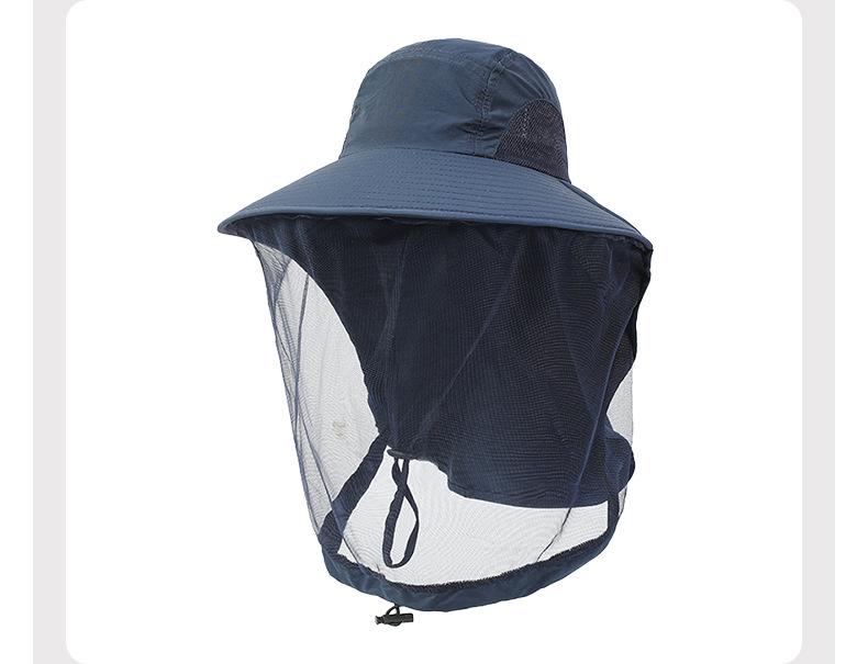 Unisex Sonnenschutzhut mit Mesh-Maske und Insektenschutz zum Angeln