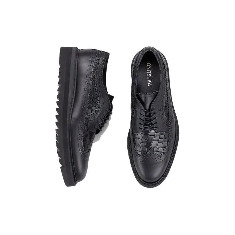 ONITSUKA TIGER Brogue Comfortable Fashion Casual Versatile Sneakers Men Sneakers Black 1181A305-001