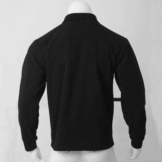 Men Jacket Lapel Single-breasted Top Solid Color Slim Thickened Warm Coat Casual Autumn Winter Outwear for Daily Wear